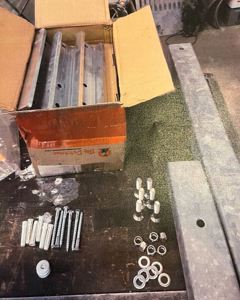 Beam set w/load cells and consoles f/raw material weight K40